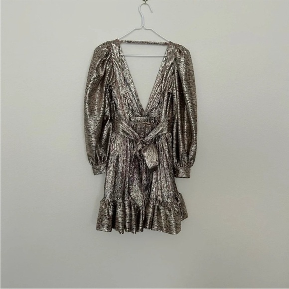 Sabina Musayev Roxana Metallic Mini Dress - Picture 3 of 12